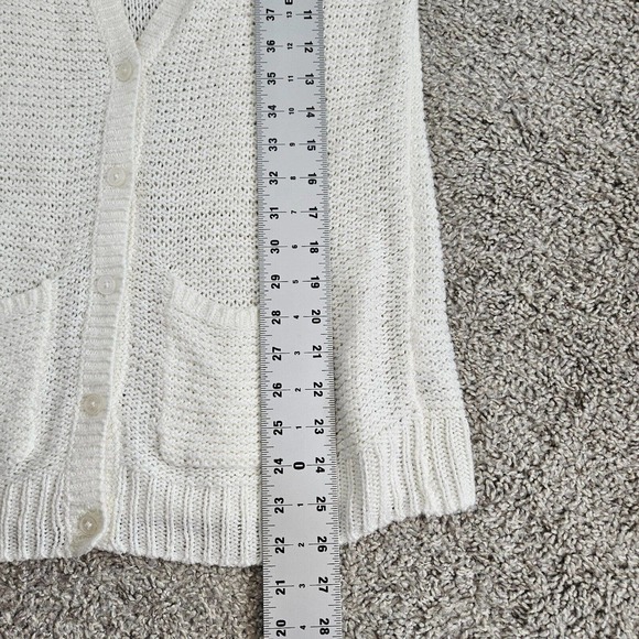 Abercrombie & Fitch Kids Knit Cardigan Cotton Blend Pockets Pockets Size M - Picture 8 of 13